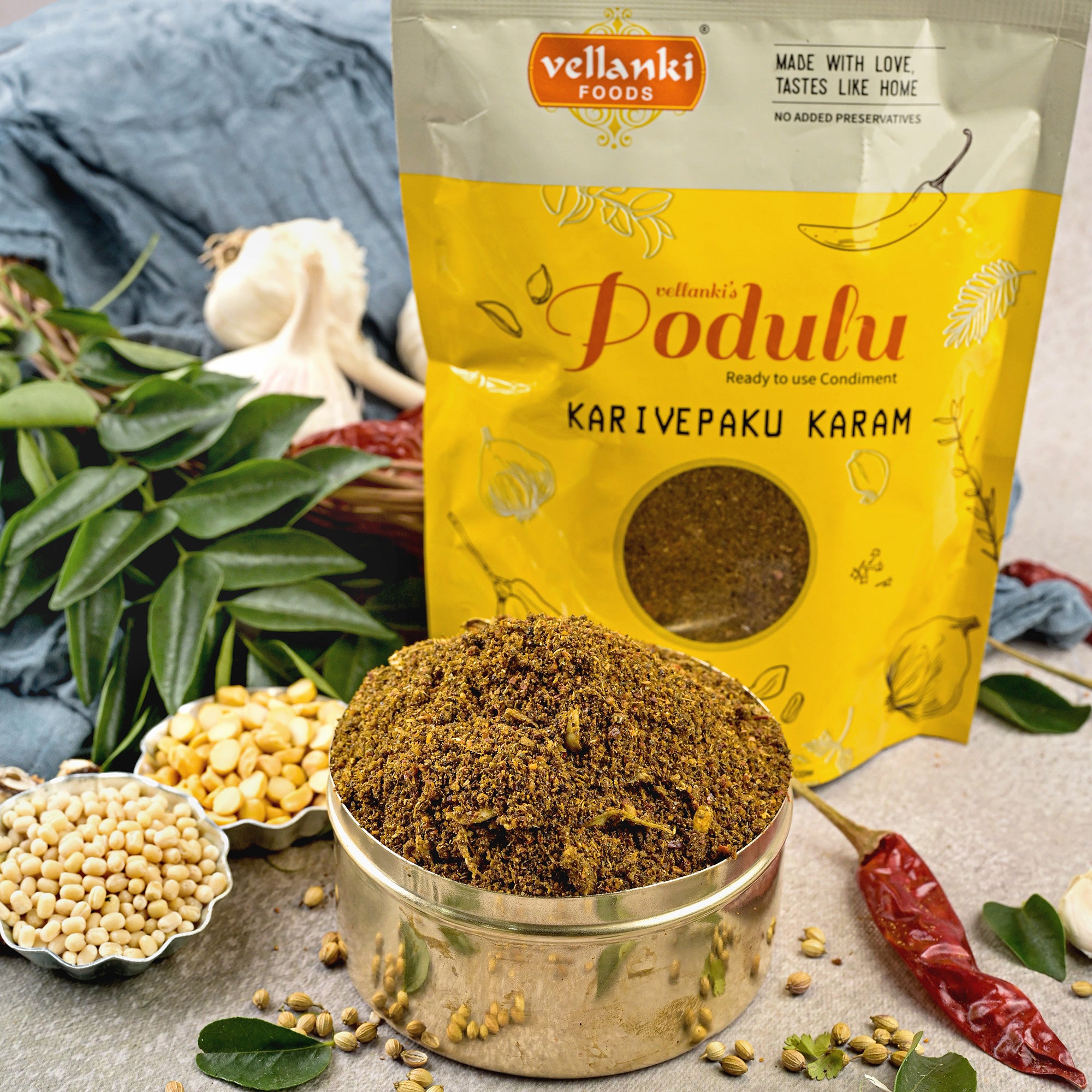 Curry Leaves Powder Karuveppilai Podi For Idli Karivepaku Karam